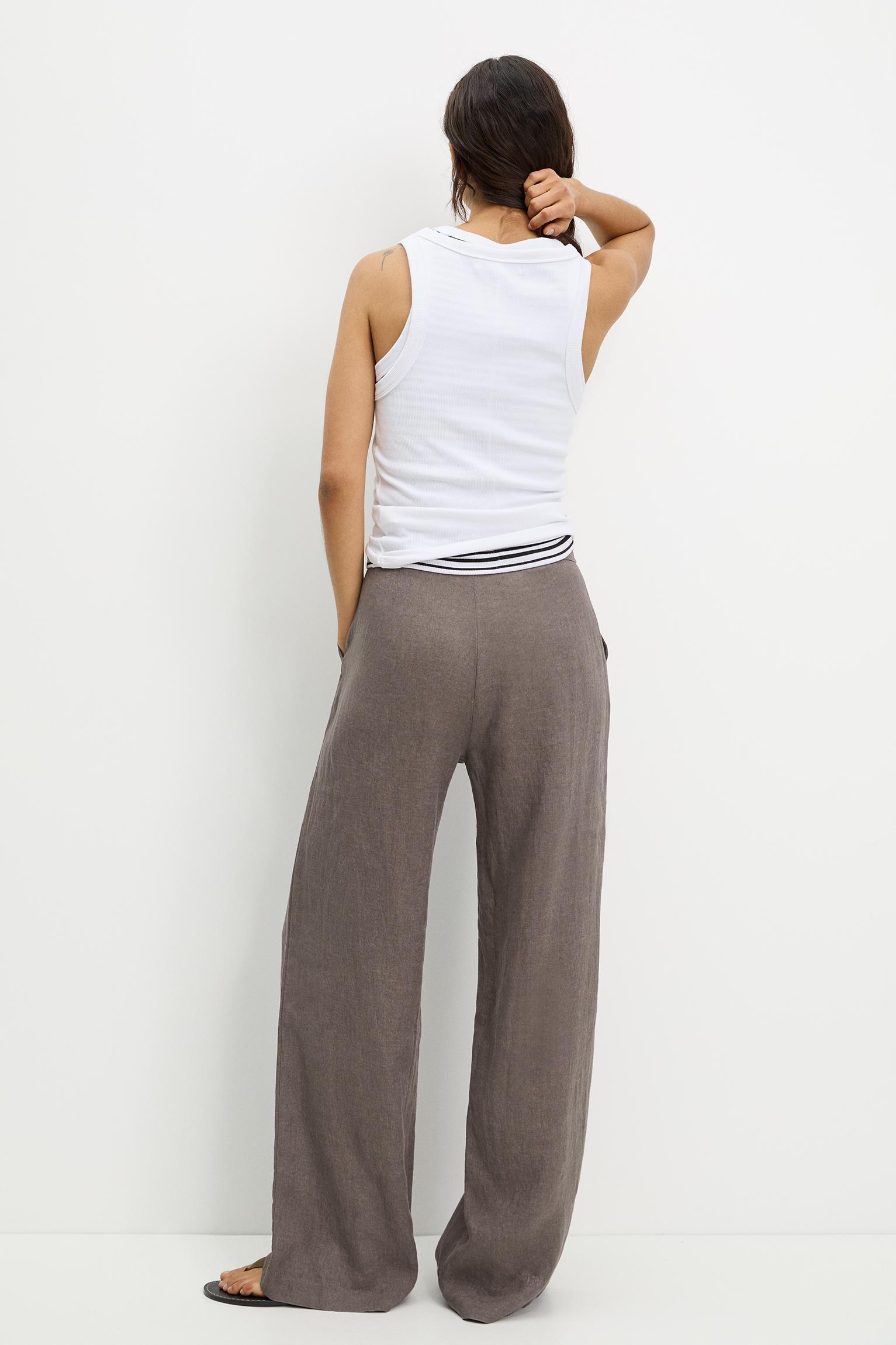100% linen pants Product Image