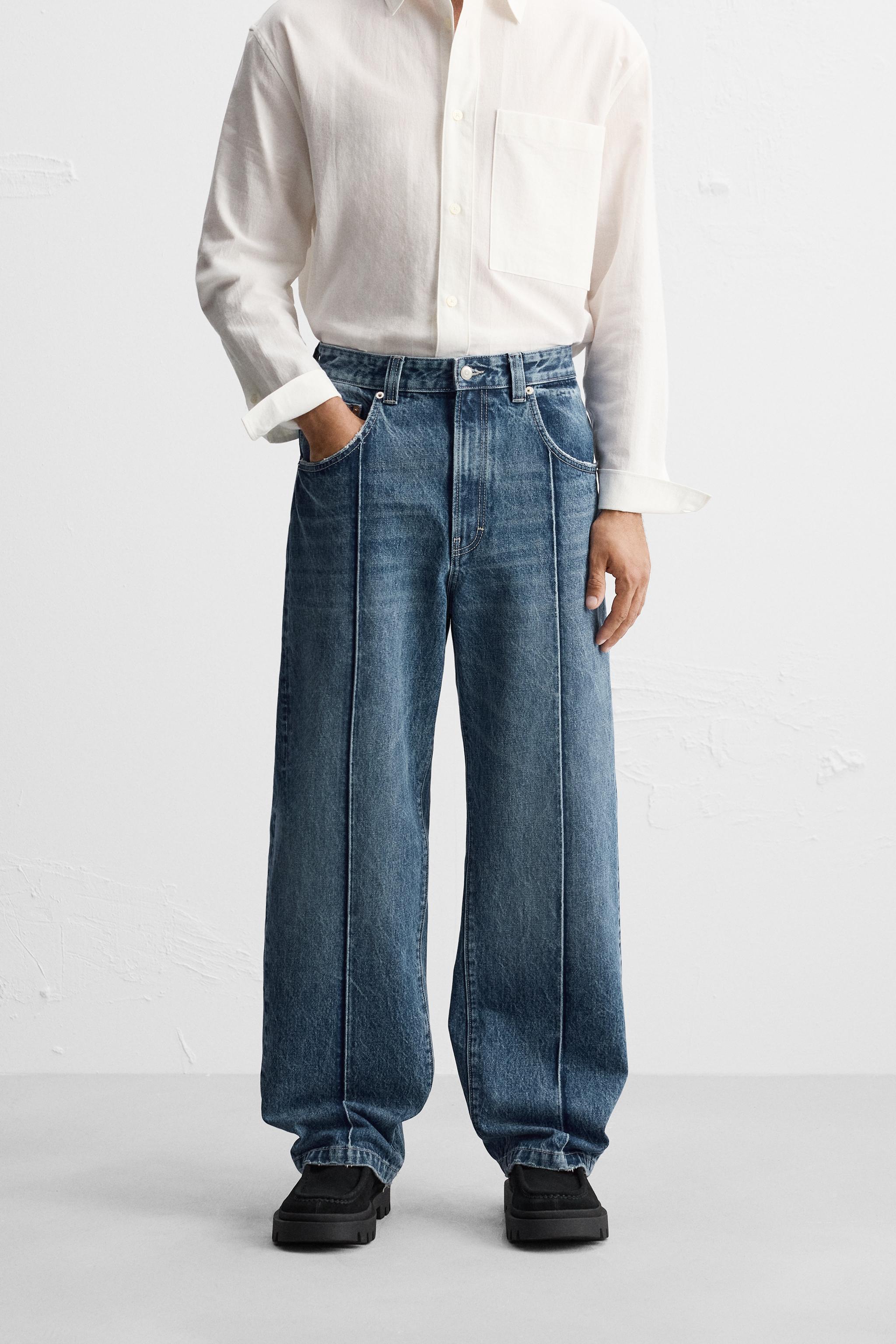 RELAXED FIT SEAM JEANS Product Image