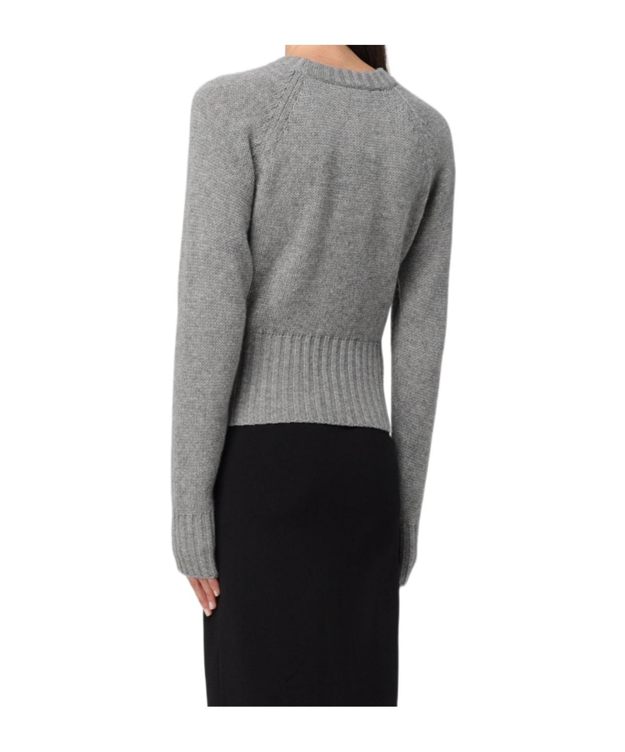 FABIANA FILIPPI Chevron-knit Cashmere Jumper In Gray Product Image