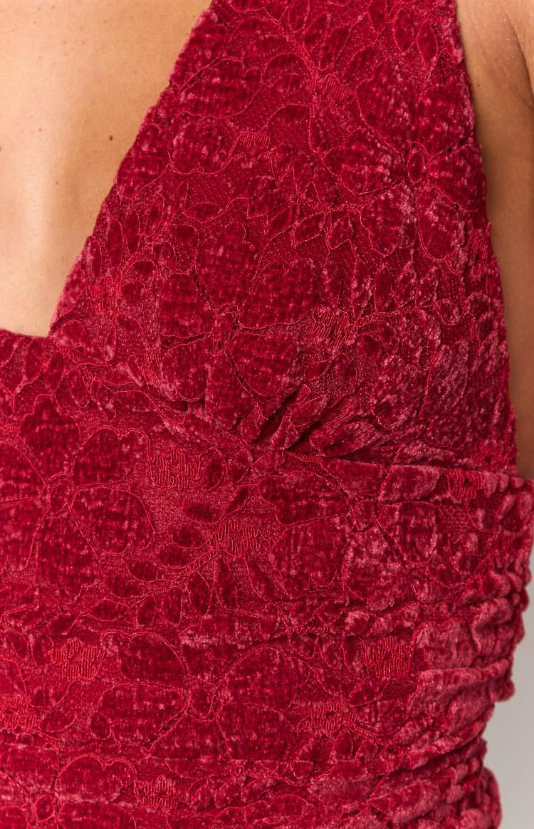 Clancy Red Velvet Crop Top Baby Girls Product Image