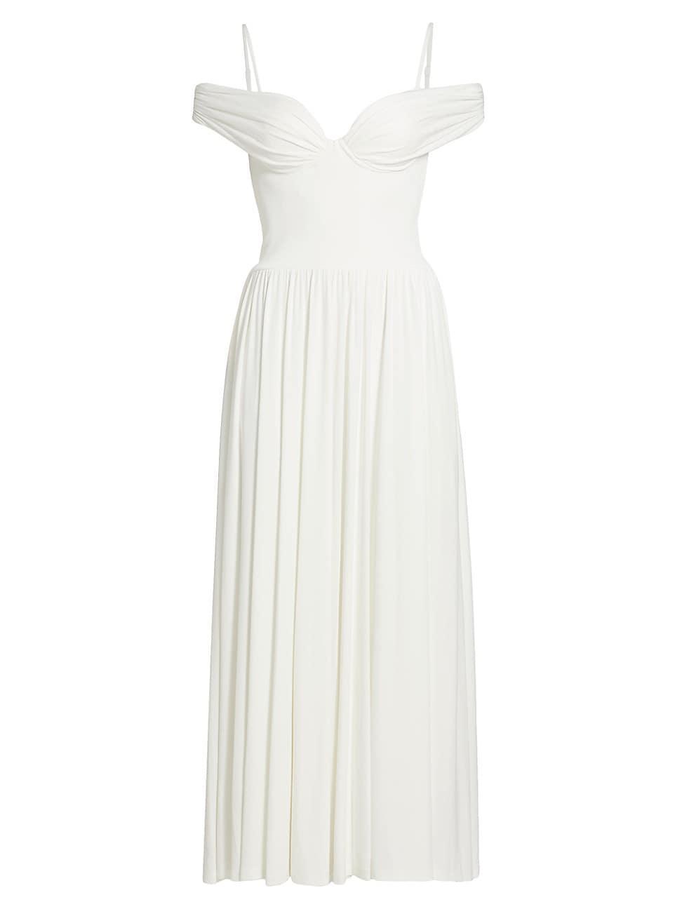 Womens Amarantha Off-the-Shoulder Midi-Dress Product Image