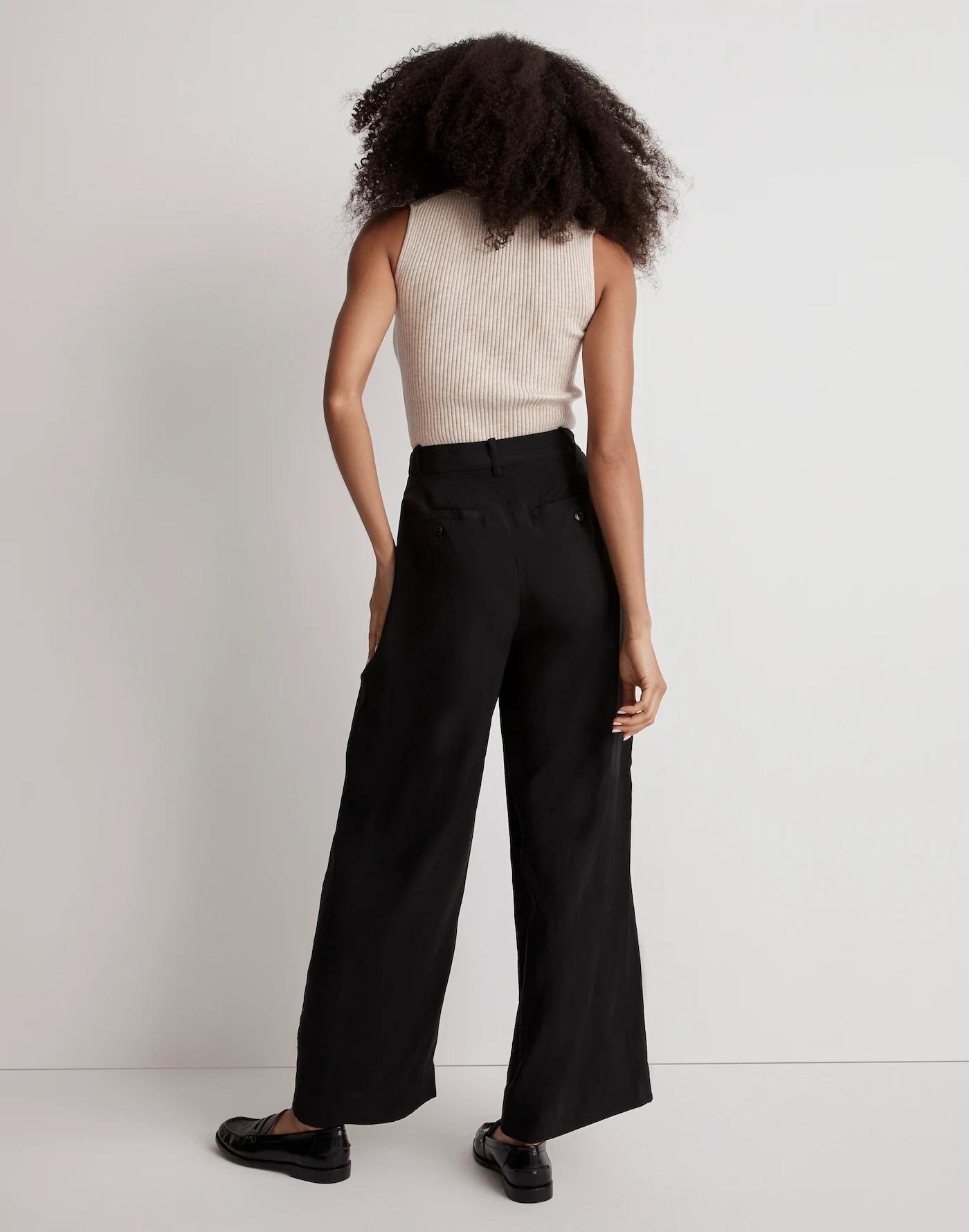 The Harlow Wide-Leg Ankle Pant in Softdrape Product Image