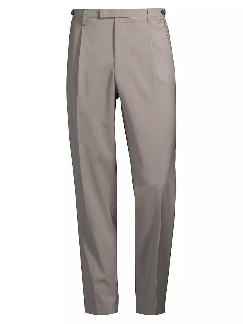 Virgin Wool Slim Trousers Product Image