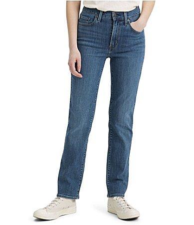 Women's Levi's® 724™ High Rise Straight Jeans, Size: 25(US 0)Medium, Way Way Back Product Image