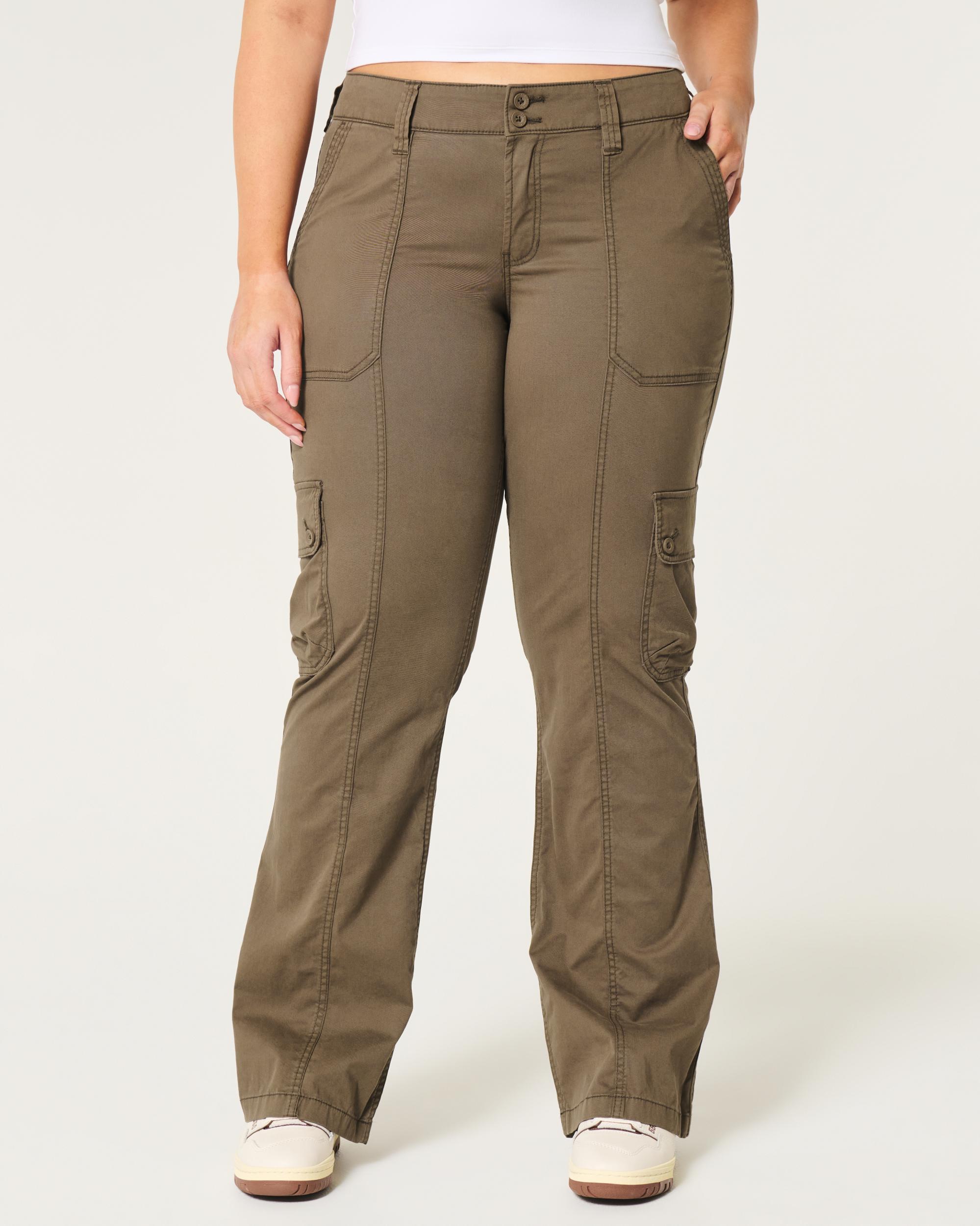 Mid-Rise Relaxed Cargo Boot Pants Product Image