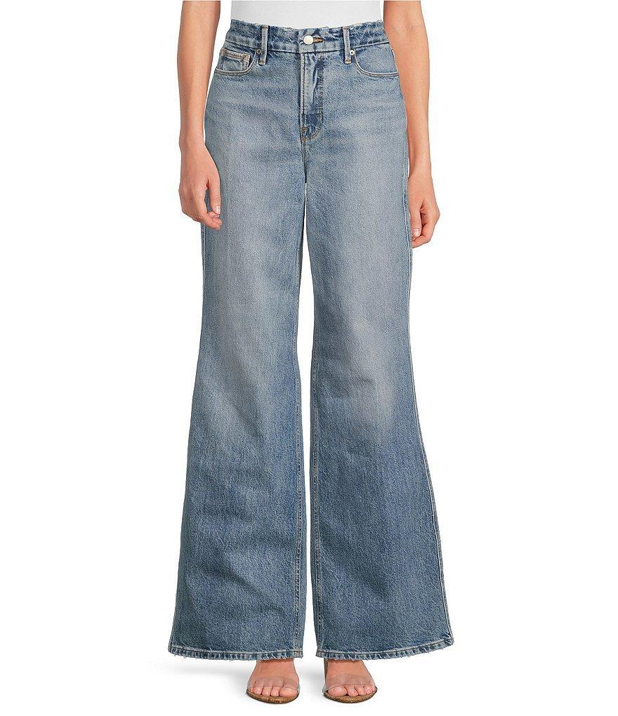 Good American Good Skate High Rise Wide Leg Jeans Product Image