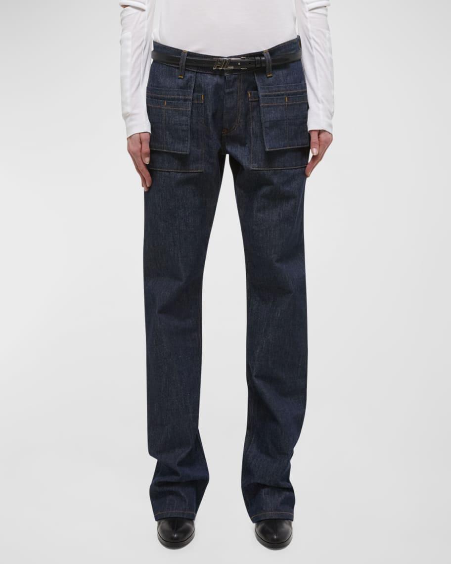 Straight-Leg Utility Jeans Product Image