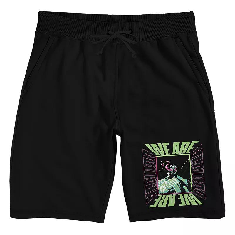 Men's Marvel Venom Sleep Shorts, Size: Small, Black Product Image