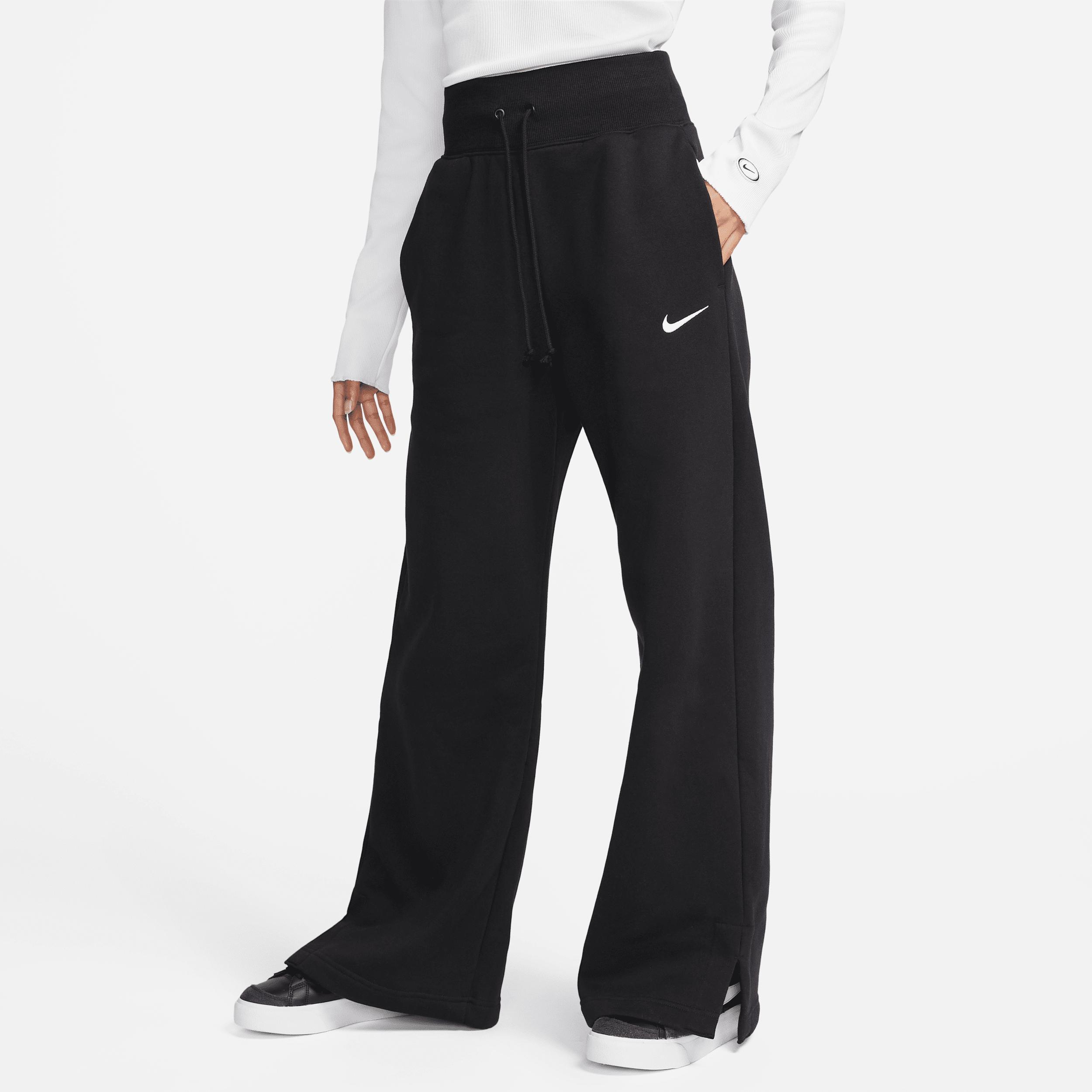 Womens Nike Sportswear Phoenix Fleece High-Waisted Wide-Leg Sweatpants | DQ5615-010 Product Image