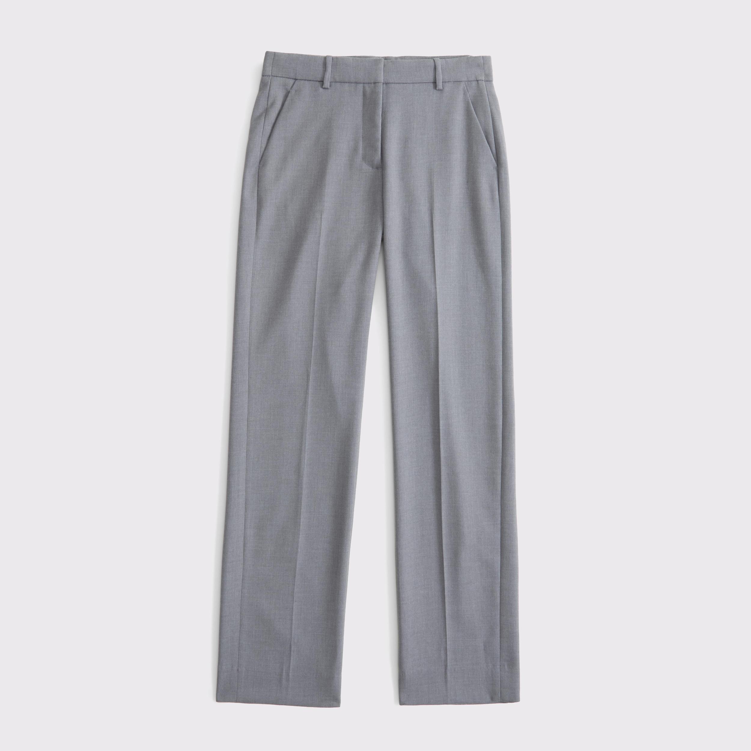 Low Rise Tailored Straight Pant Product Image