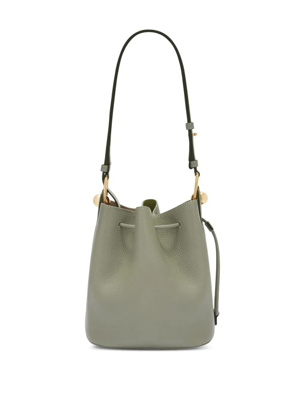 FURLA Leather Bucket Bag In Green Product Image