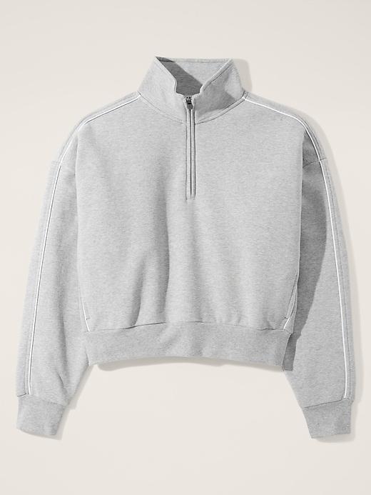 Forever Fleece 1/2 Zip High Hip Piping Sweatshirt Product Image