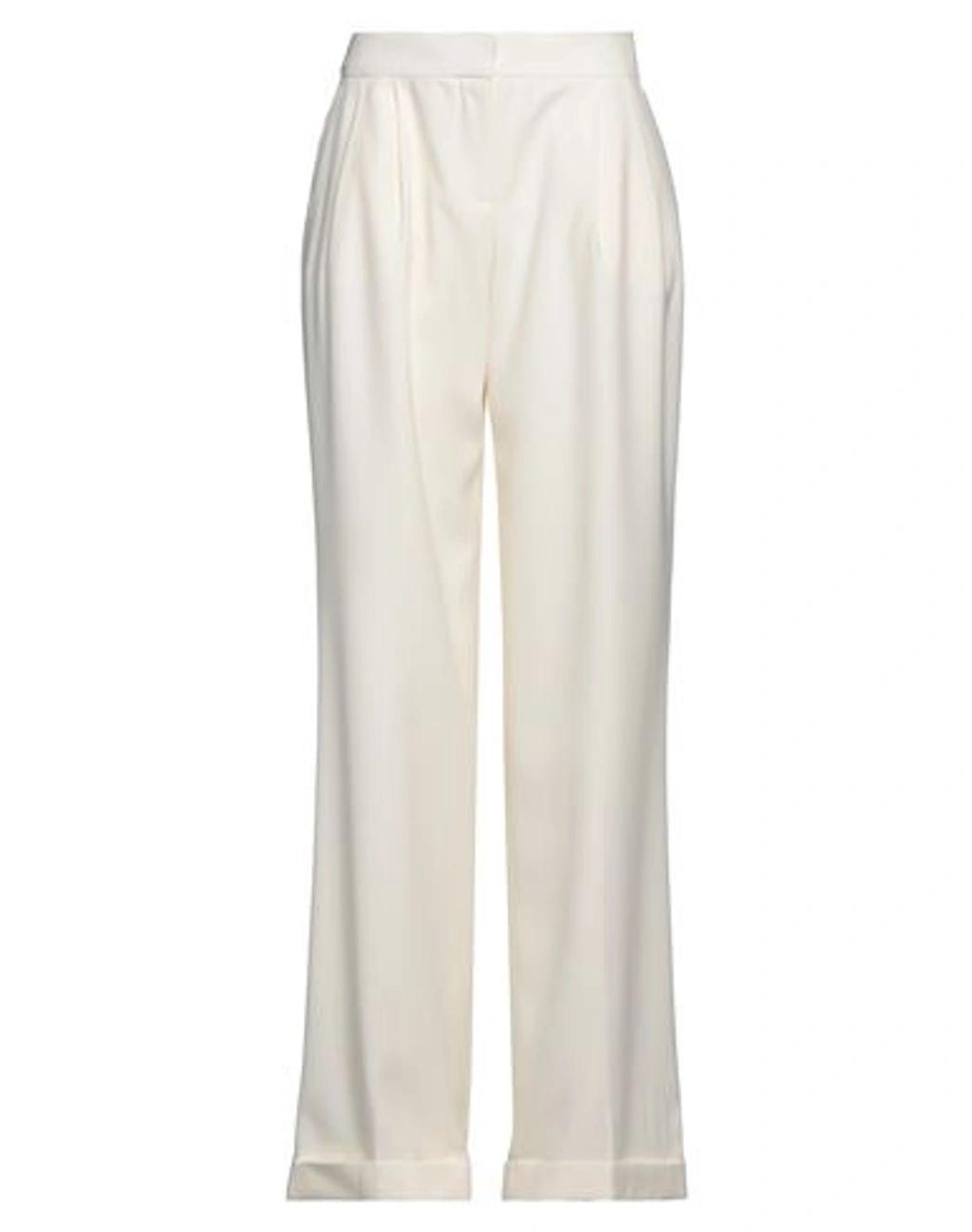 ALEXANDER MCQUEEN Woman Pants Ivory Size 6 Wool In White Product Image