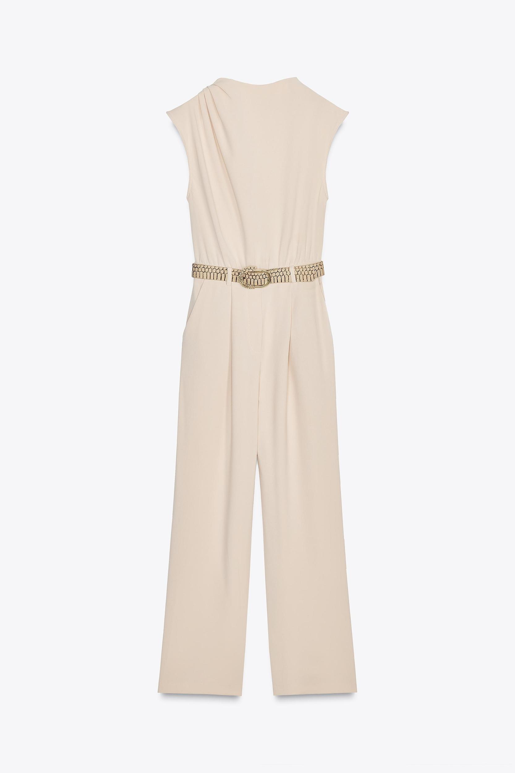 LONG BELTED JUMPSUIT Product Image