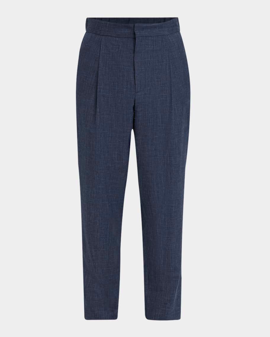 Men's Melange Wool-Blend Trousers Product Image