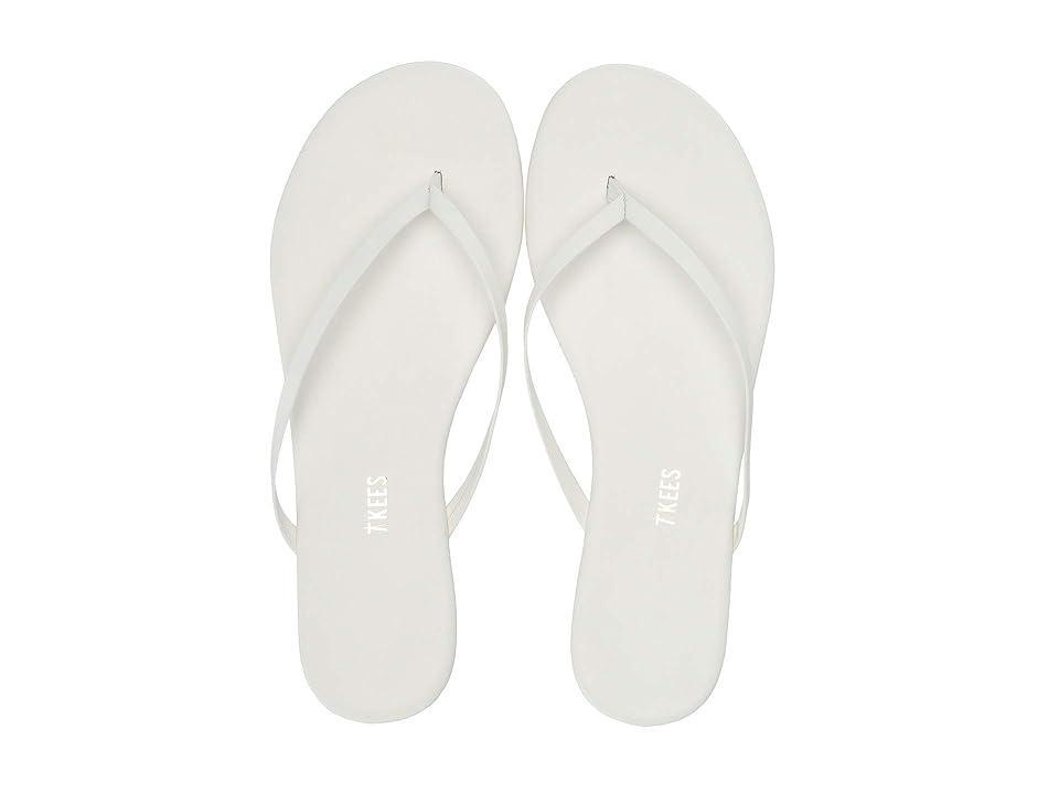 Womens Solids Leather Flip Flops Product Image