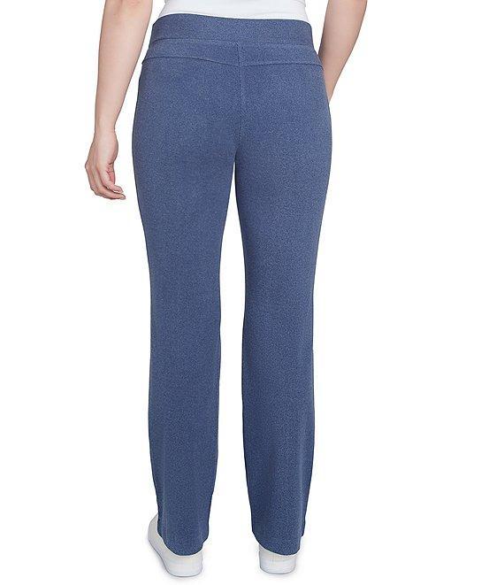 Ruby Rd. Luxe Rib Knit Boot-Cut Pintuck Detail Pull-On Pants Product Image