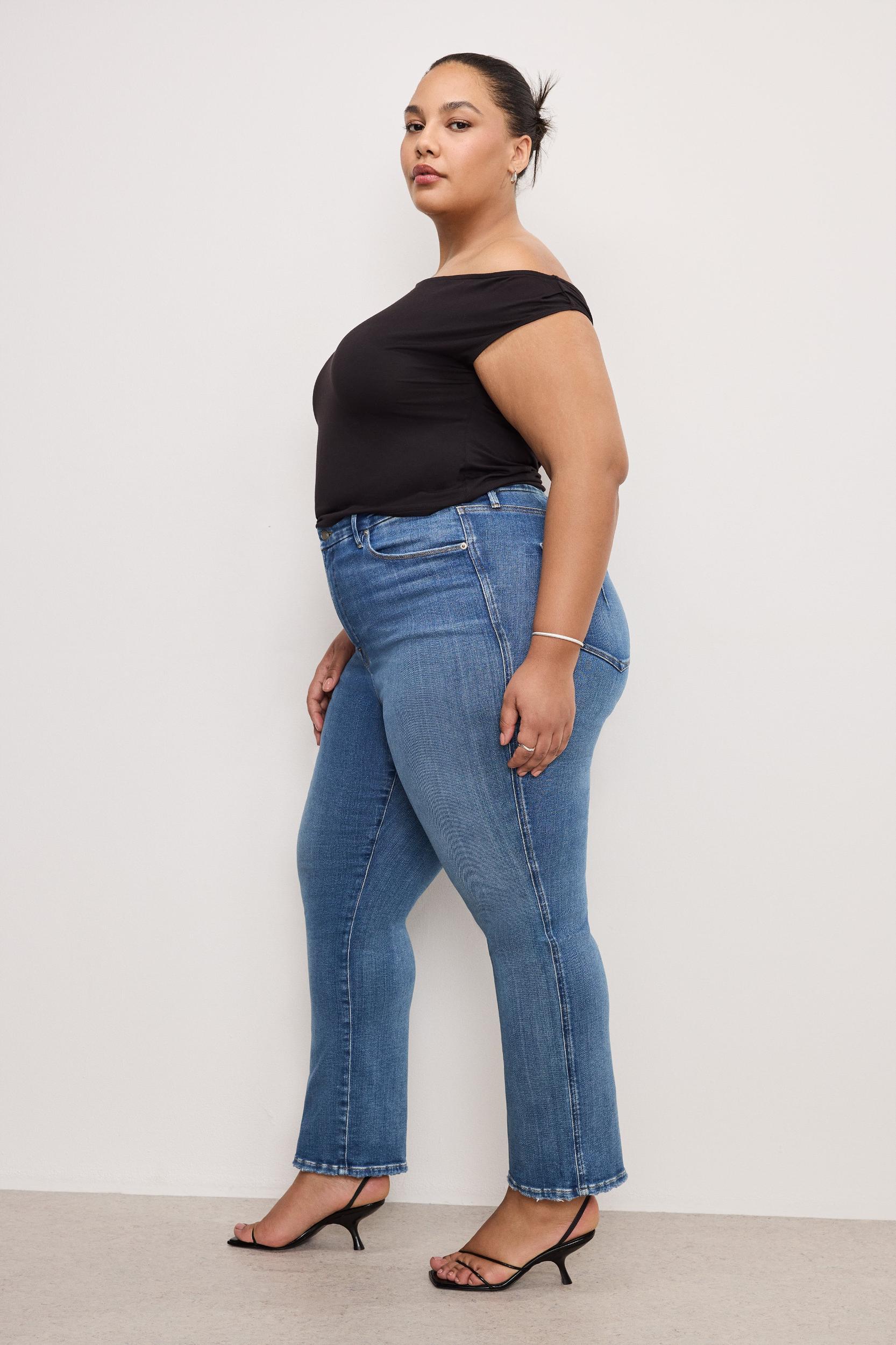 SOFT TECH GOOD CURVE STRAIGHT JEANS | INDIGO856 Product Image