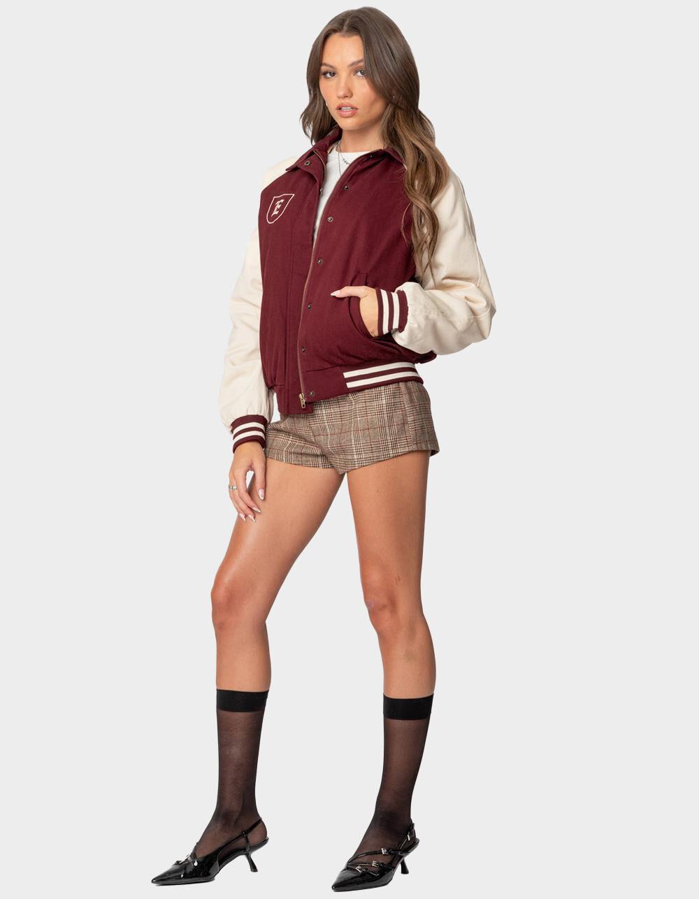 EDIKTED Varsity Oversized Bomber Jacket Product Image