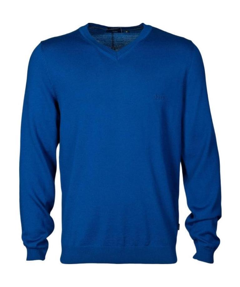 HUGO BOSS V-collar T-shirt In Blue Product Image