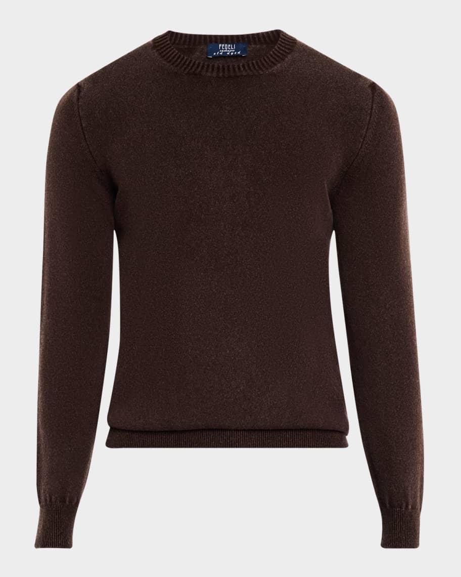 Men's Frosted Cashmere Crewneck Sweater Product Image