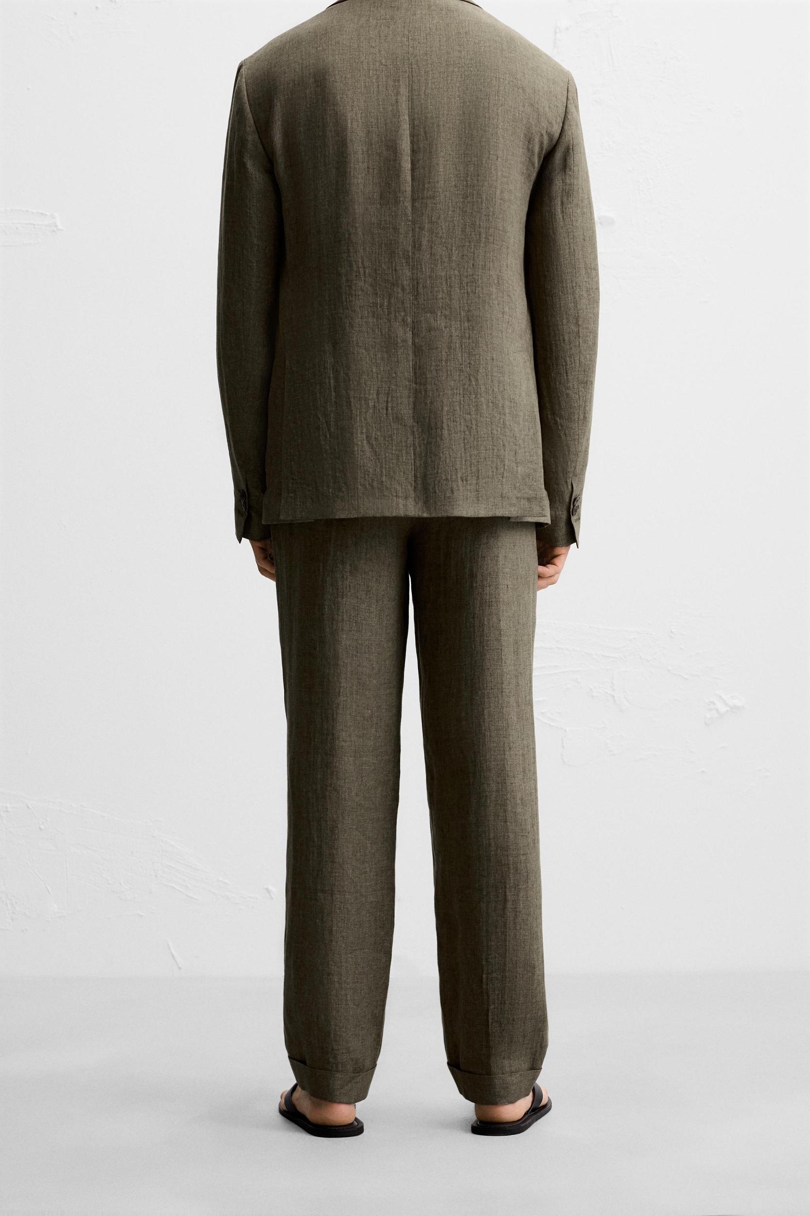 100% LINEN SUIT PANTS Product Image