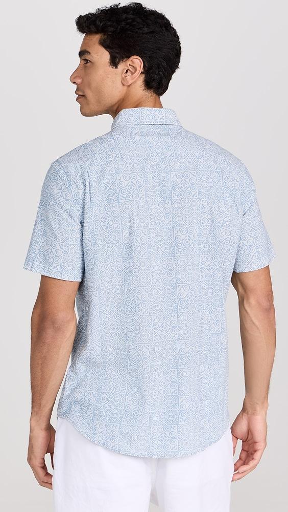 Faherty Short Sleeve Stretch Playa Shirt | Shopbop Product Image