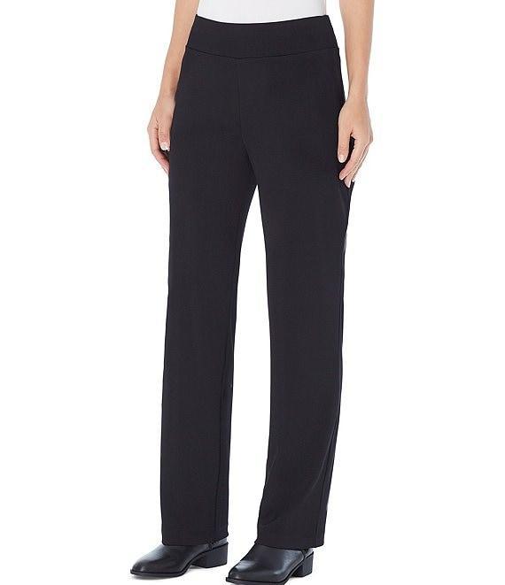 Jones New York Textured Ottoman Knit Straight Leg Pull-On Pants Product Image