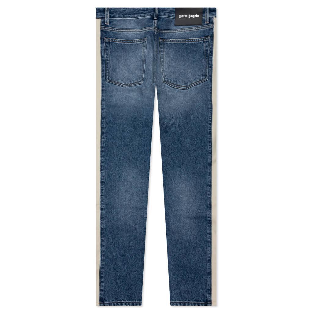 Indigo Track Denim Pants - Light Blue Male Product Image