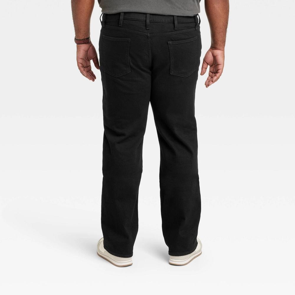 Mens Big & Tall Straight Fit Jeans - Goodfellow & Co Jet Black 48x30 Product Image