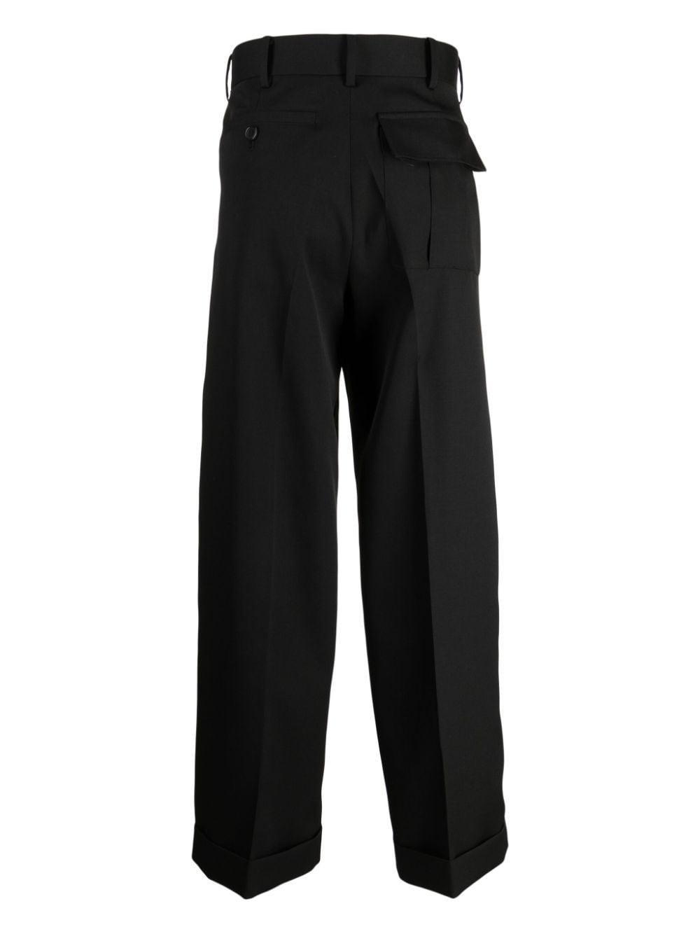 UNDERCOVER Straight-leg Wool Trousers In Black Product Image