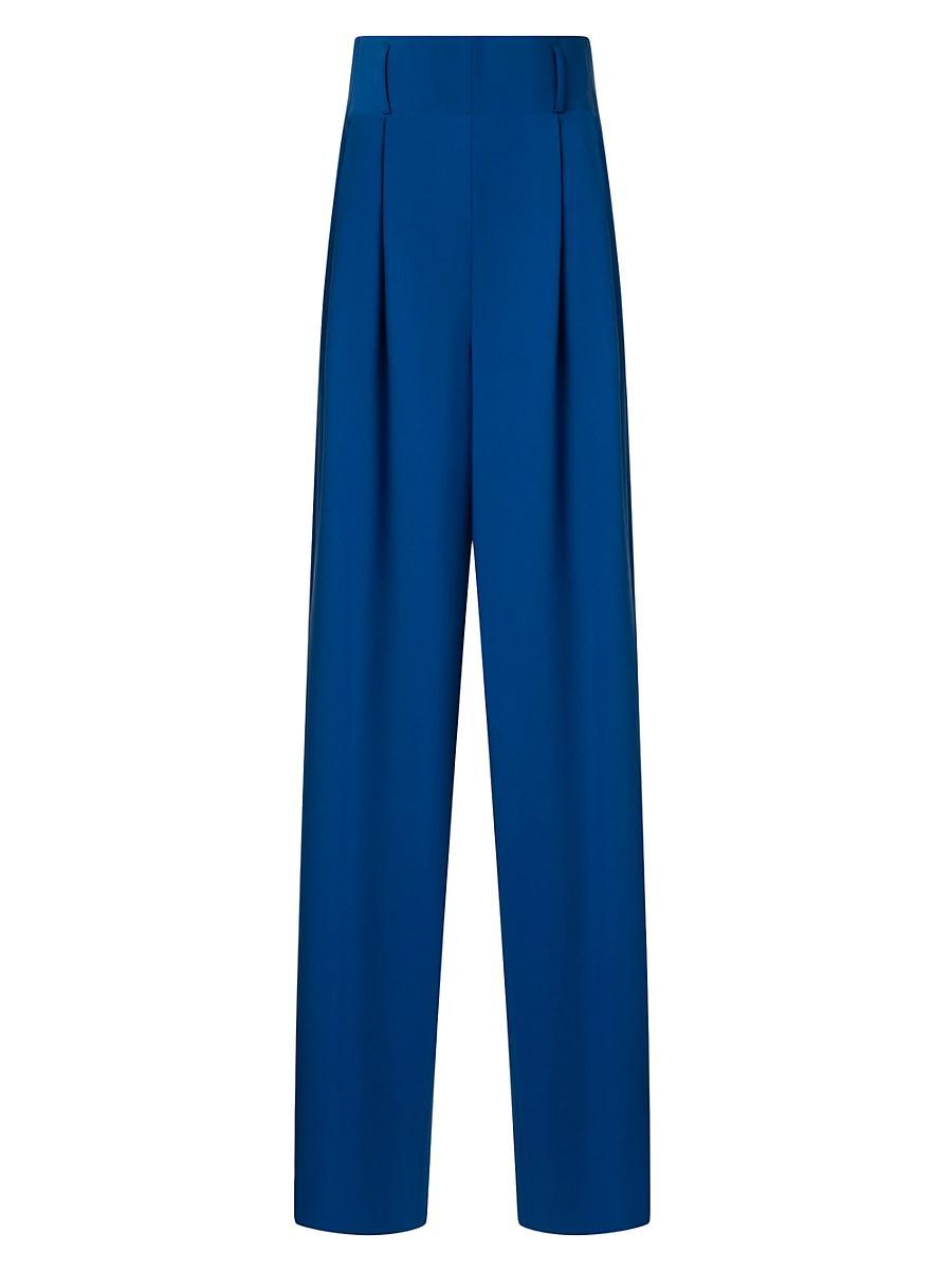 Womens Florina Wide-Leg Stretch Wool Pants Product Image