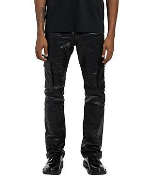 Mens Coated Flared Stretch Cargo Pants Product Image