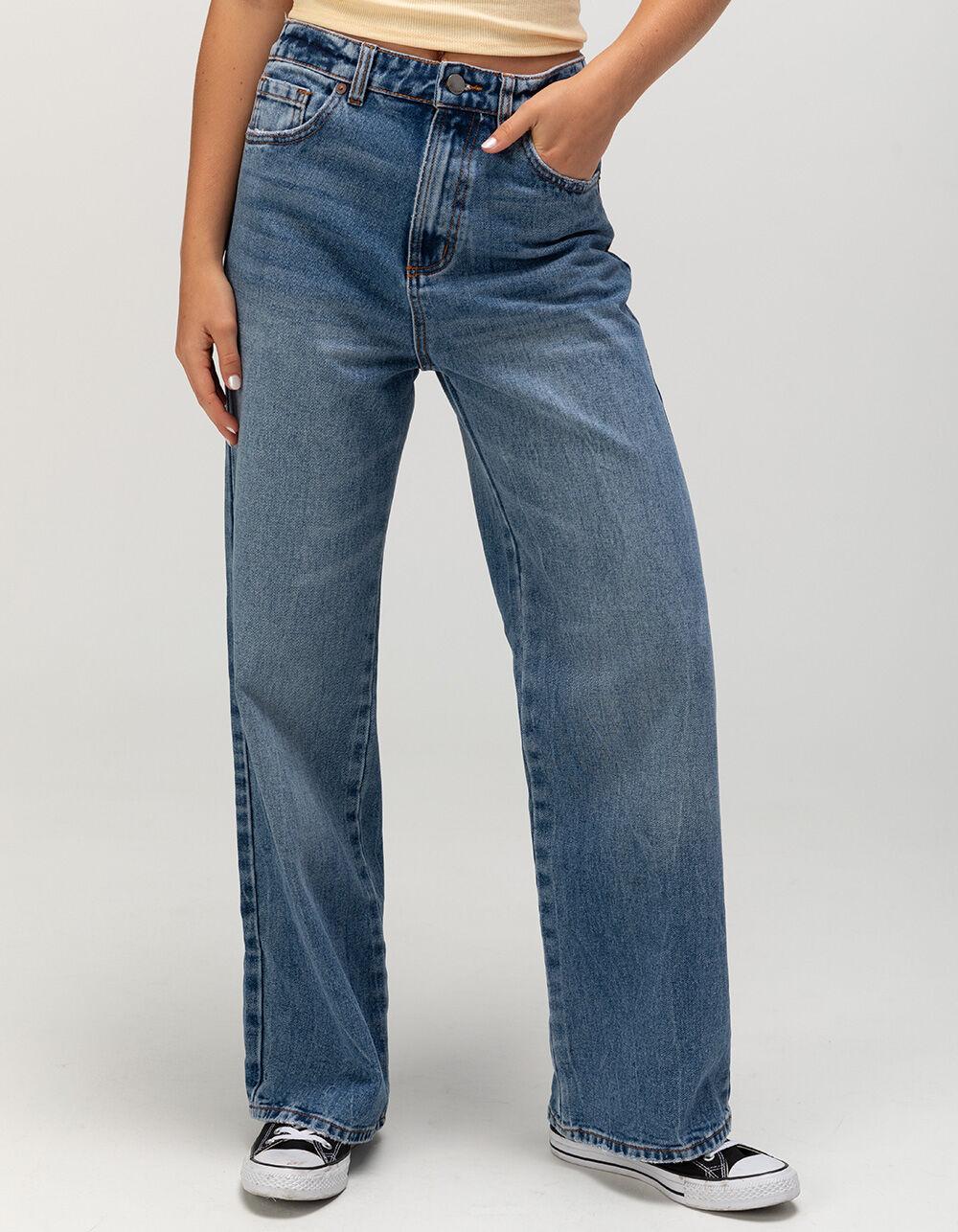 BILLABONG Aaliyah Womens Baggy Denim Jeans - MEDIUM WASH Product Image