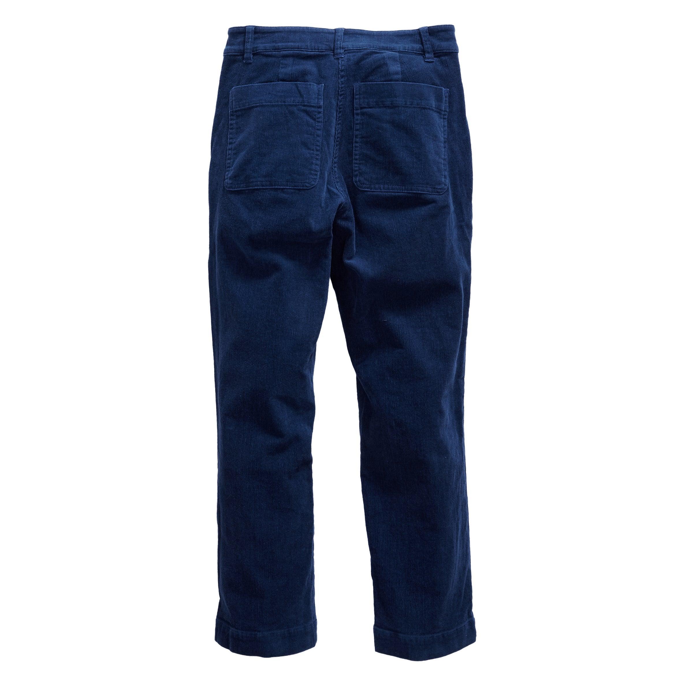 Tracy Stretch Slim Ankle Corduroy Pants - Indigo (Final Sale) Female Product Image