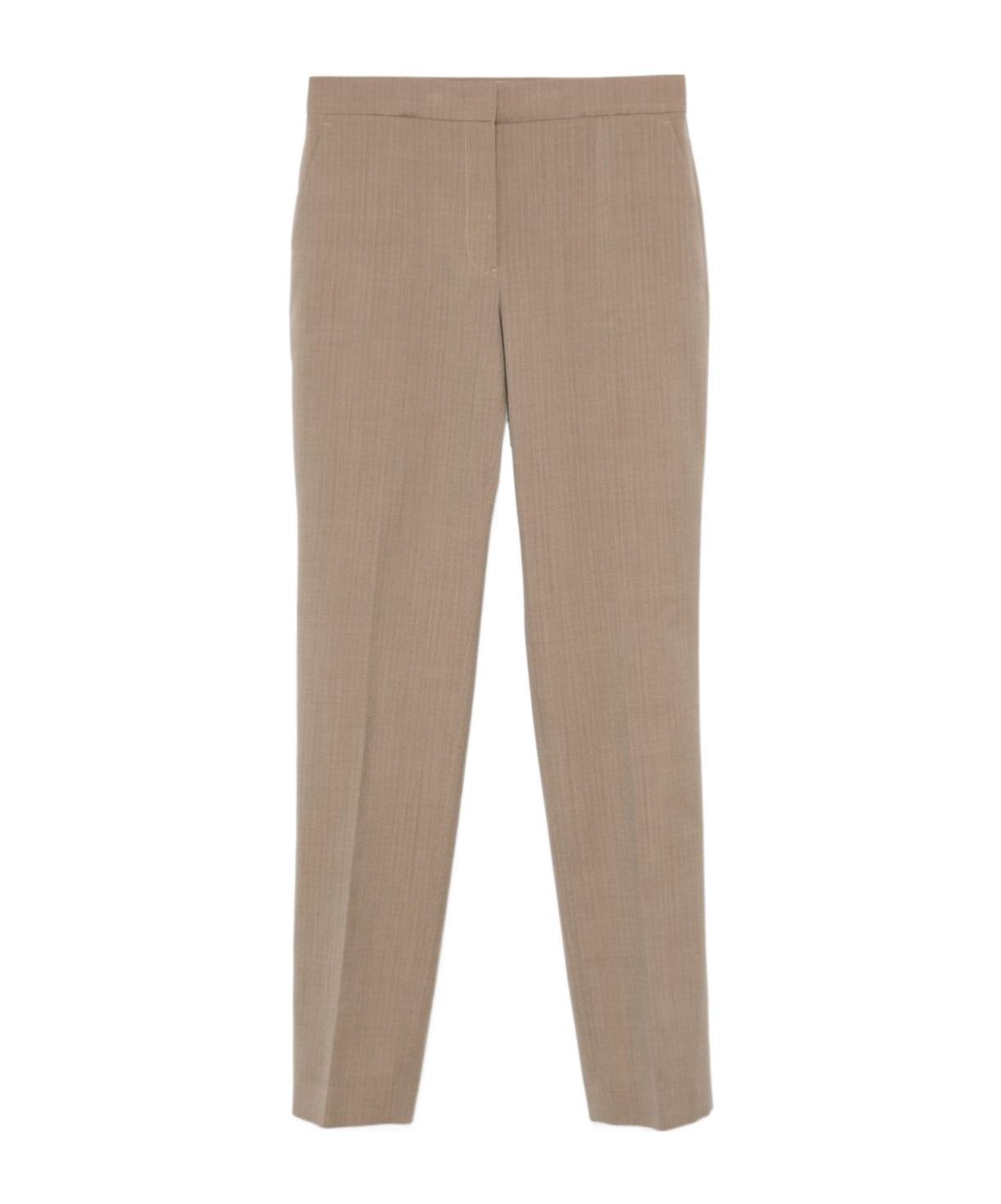 JIL SANDER Wool Ripstop Trousers In Nude Product Image