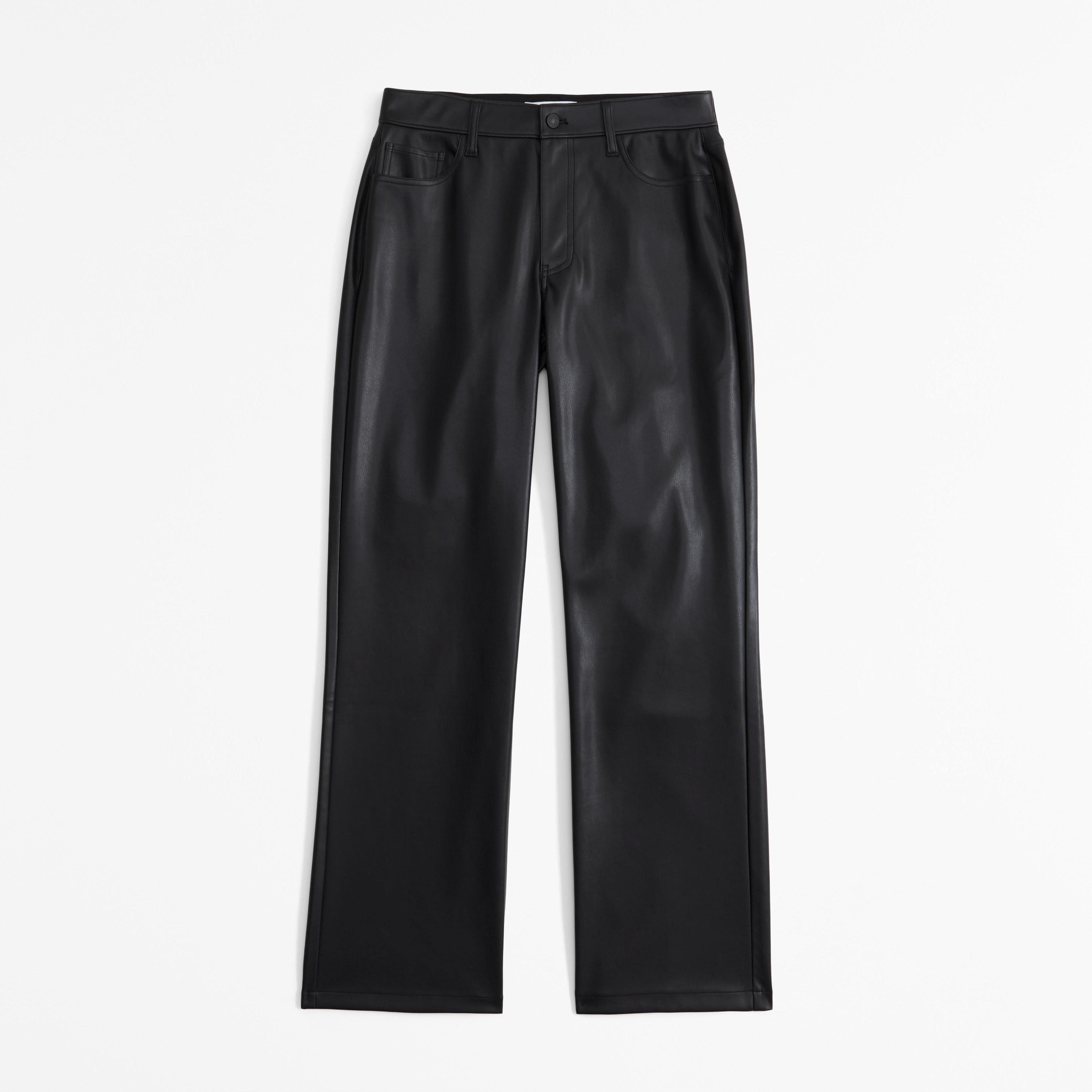 Curve Love Vegan Leather Low Rise Baggy Pant Product Image