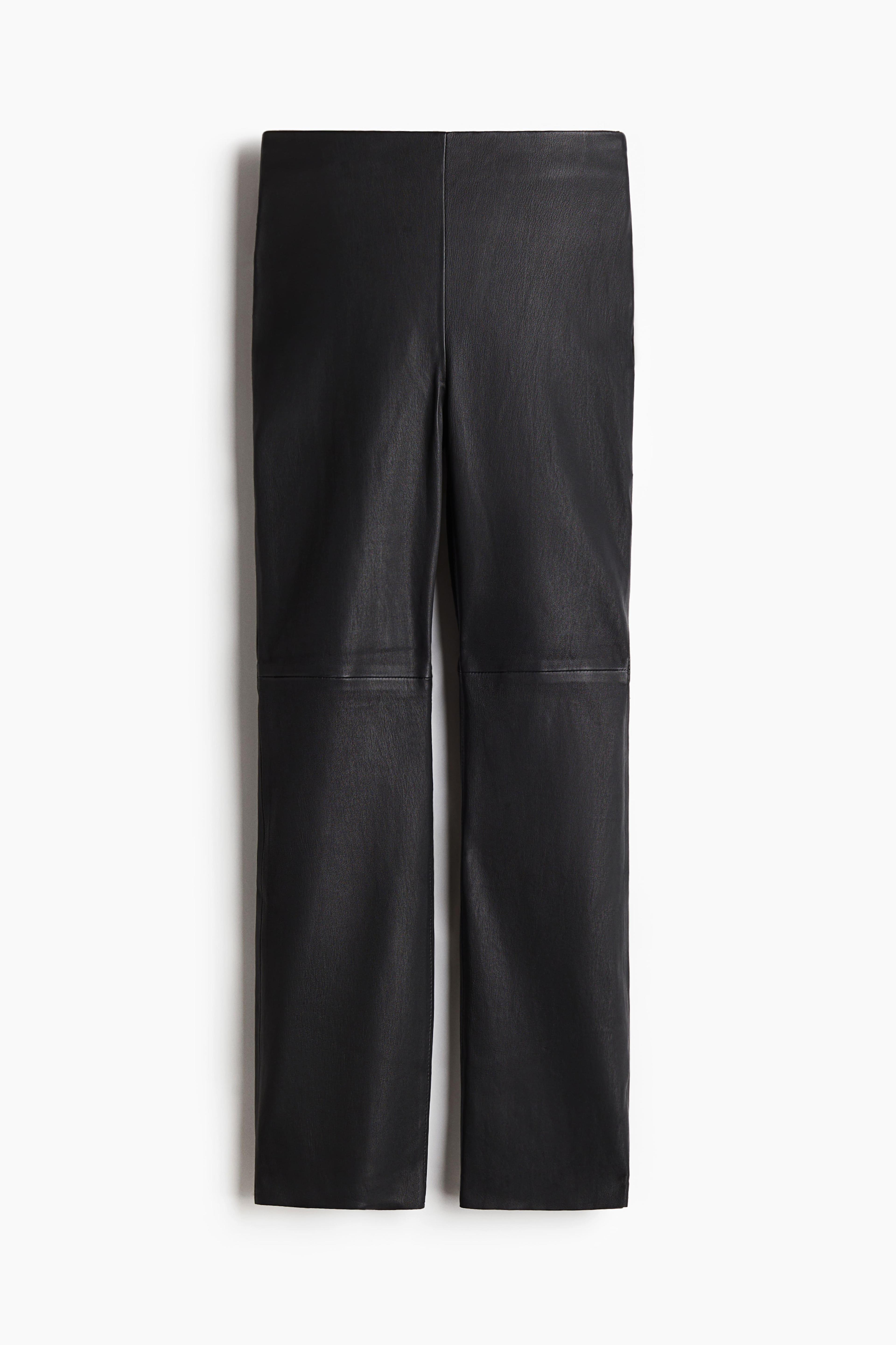 Slim-Fit Leather Pants Product Image