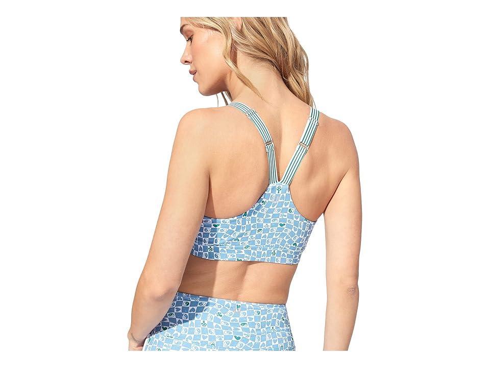 Eleven by Venus Williams Retro Revival Sports Bra (Sky Print) Women's Lingerie Product Image