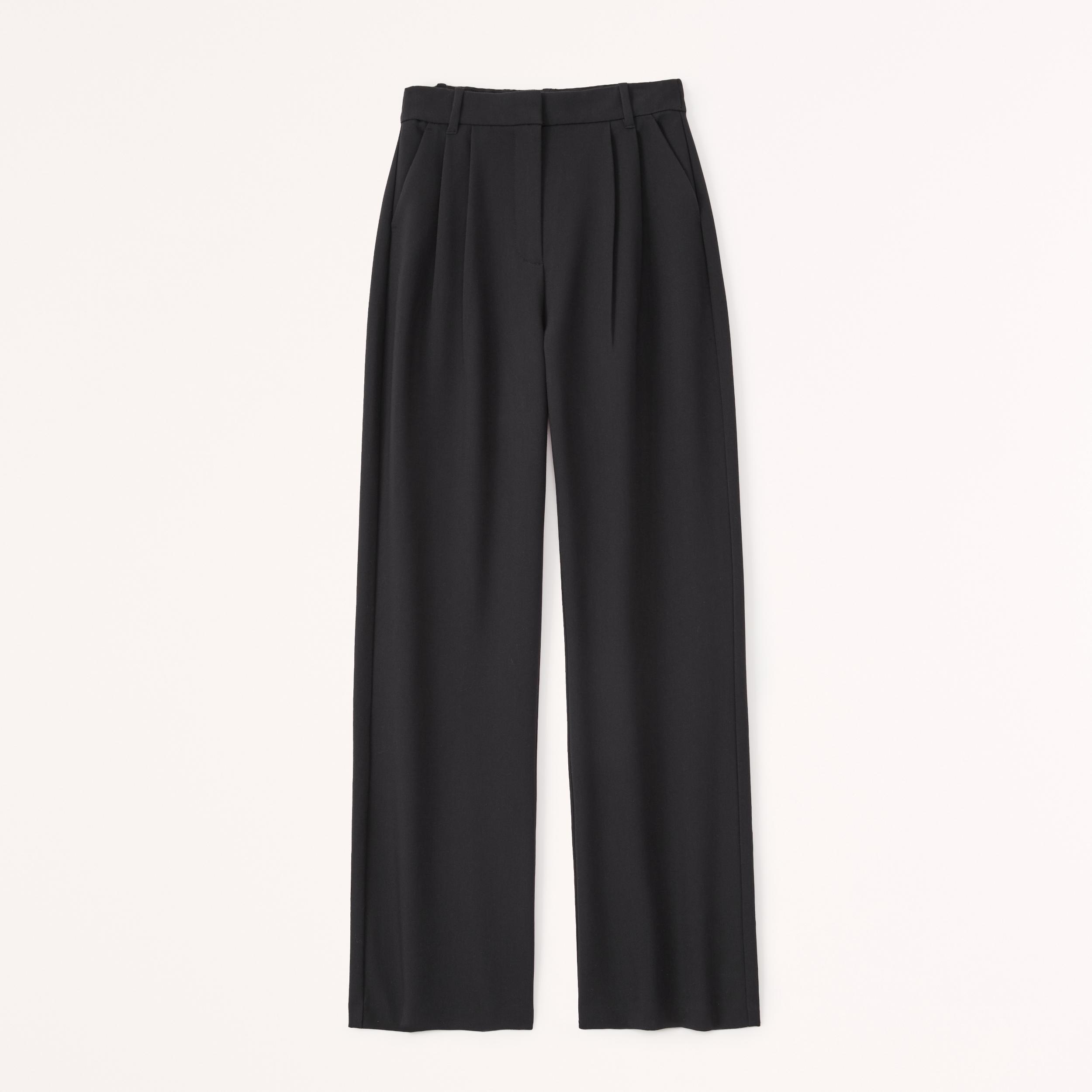 Curve Love A&F Sloane Tailored Wide Leg Pant Product Image