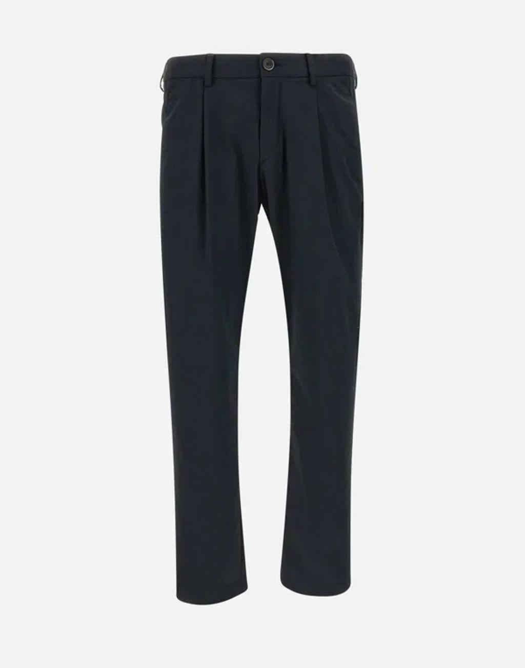 HERNO Unwashed Lightweight Scuba Pants In Black Product Image