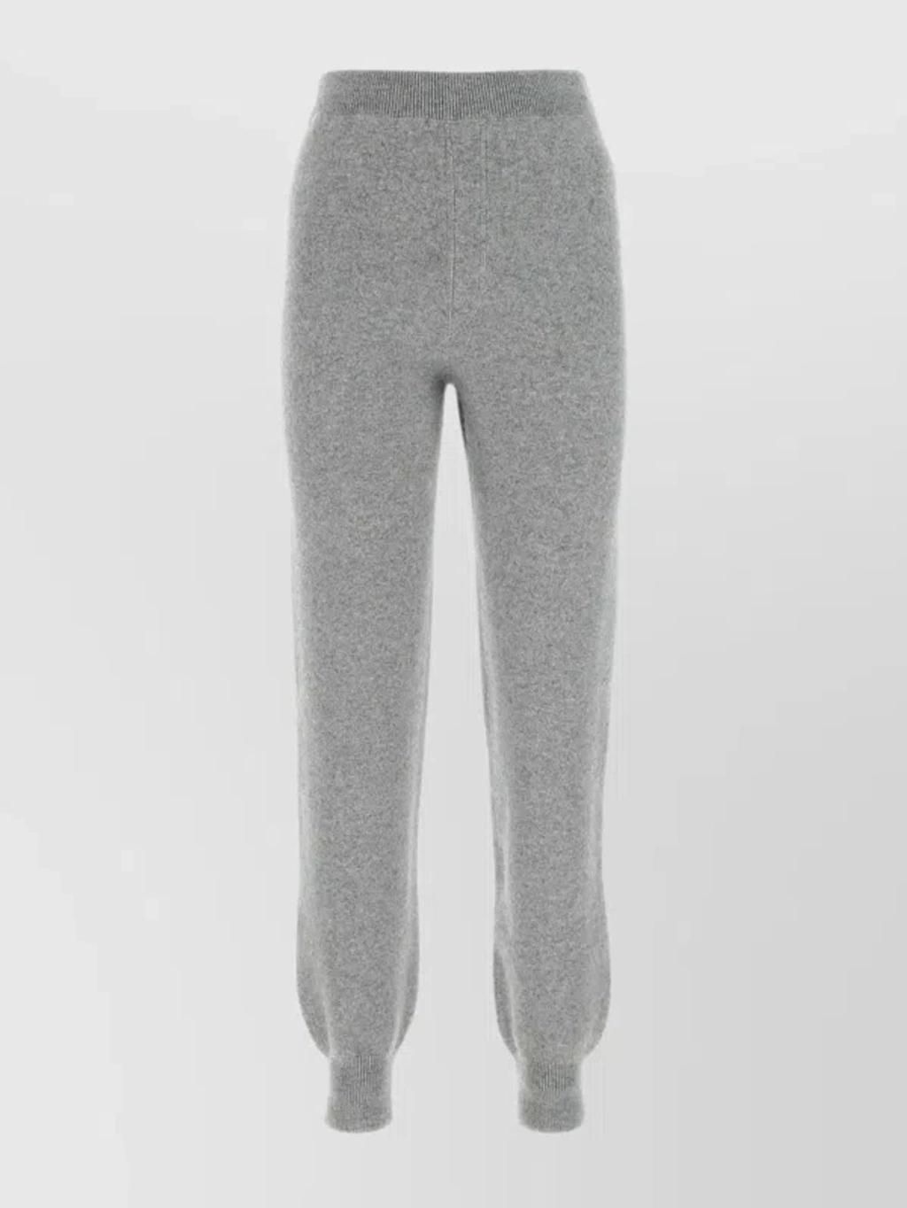 Luxe Cashmere Knit Joggers In Gray Product Image