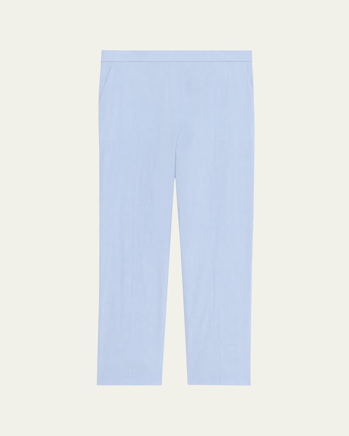 Treeca Good Linen Cropped Pull-On Ankle Pants Product Image