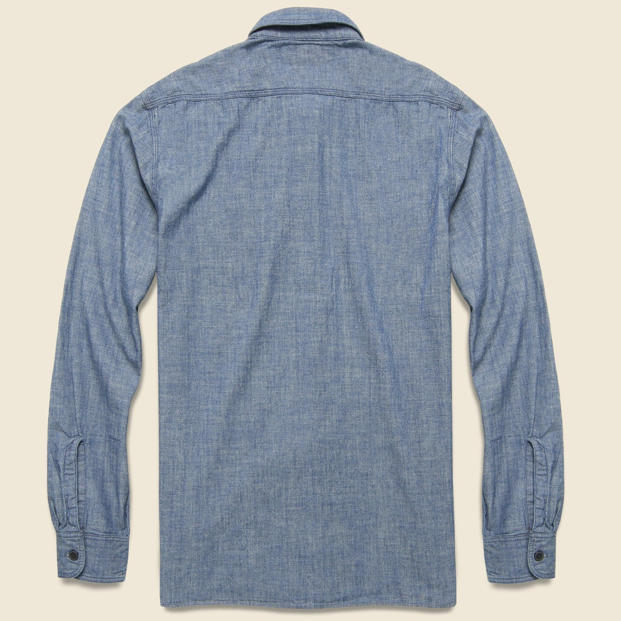 Indigo Chambray Workshirt - Rinse Product Image
