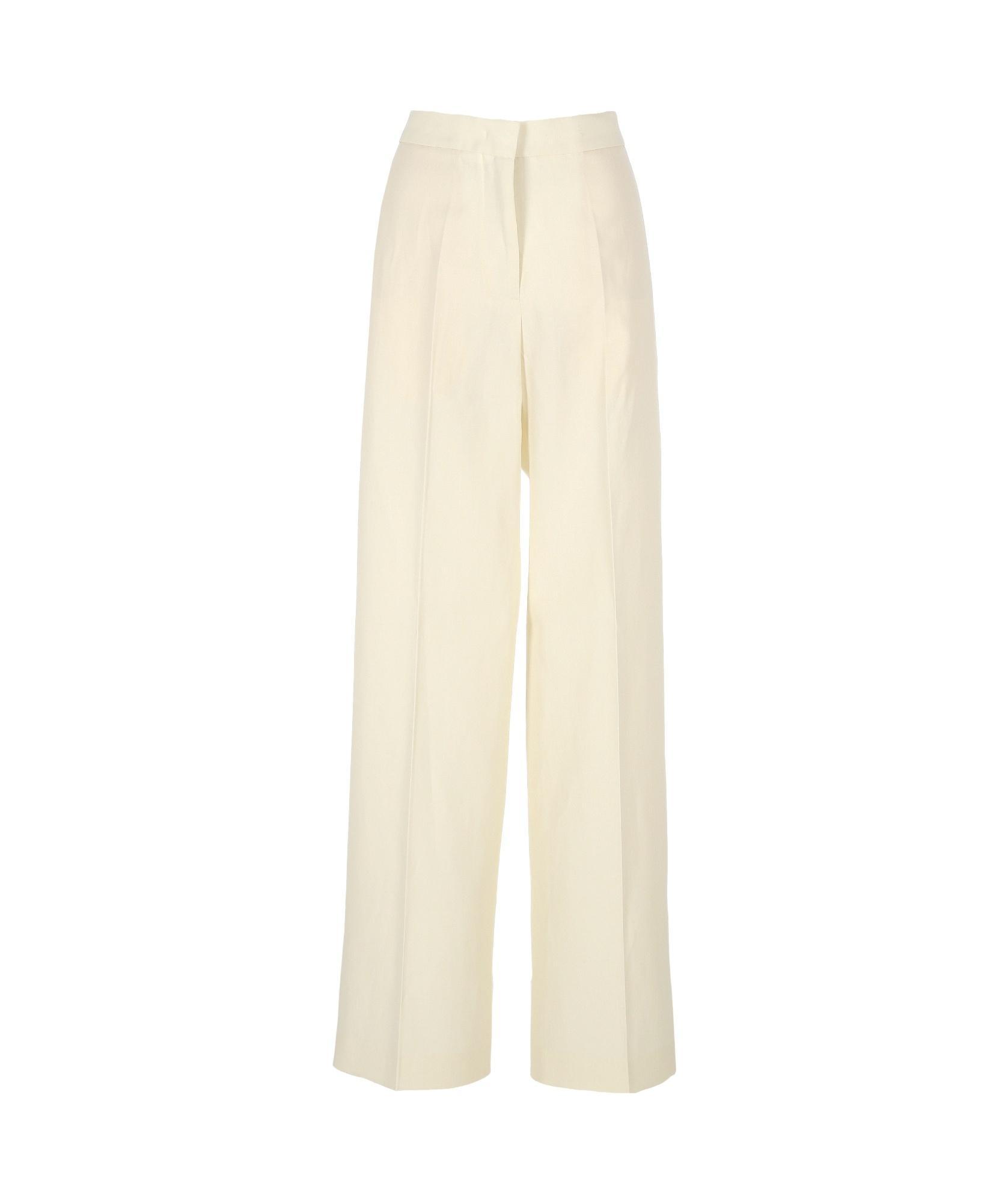 FABIANA FILIPPI Creased Casual Pants In White Product Image