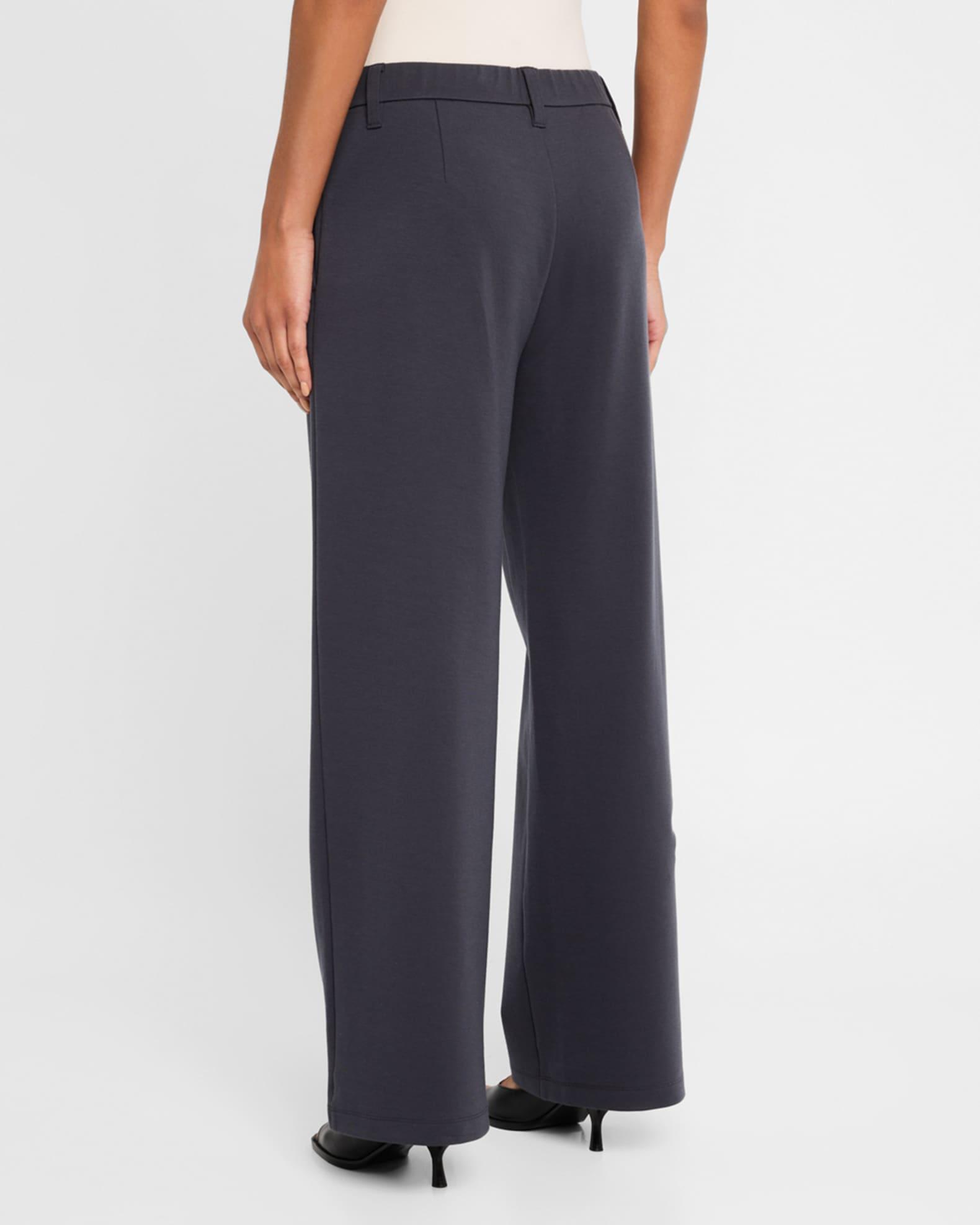 Wide-Leg Flex Ponte Trousers Product Image