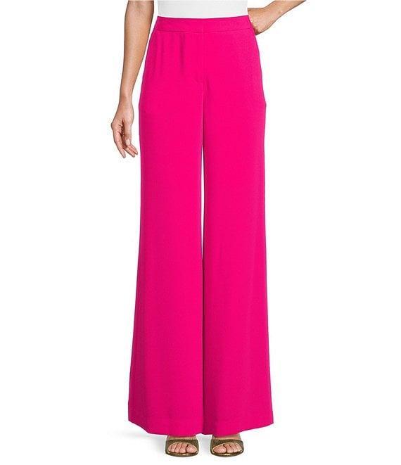 Trina Turk Verity Georgette High Waist Straight Pant Product Image