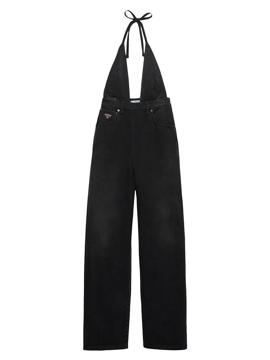 Womens Denim Jumpsuit Product Image