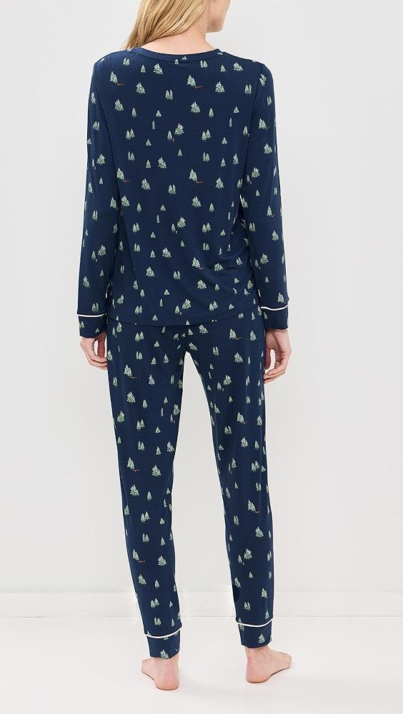 Eberjey Gisele Printed Crew PJ Set | Shopbop Product Image