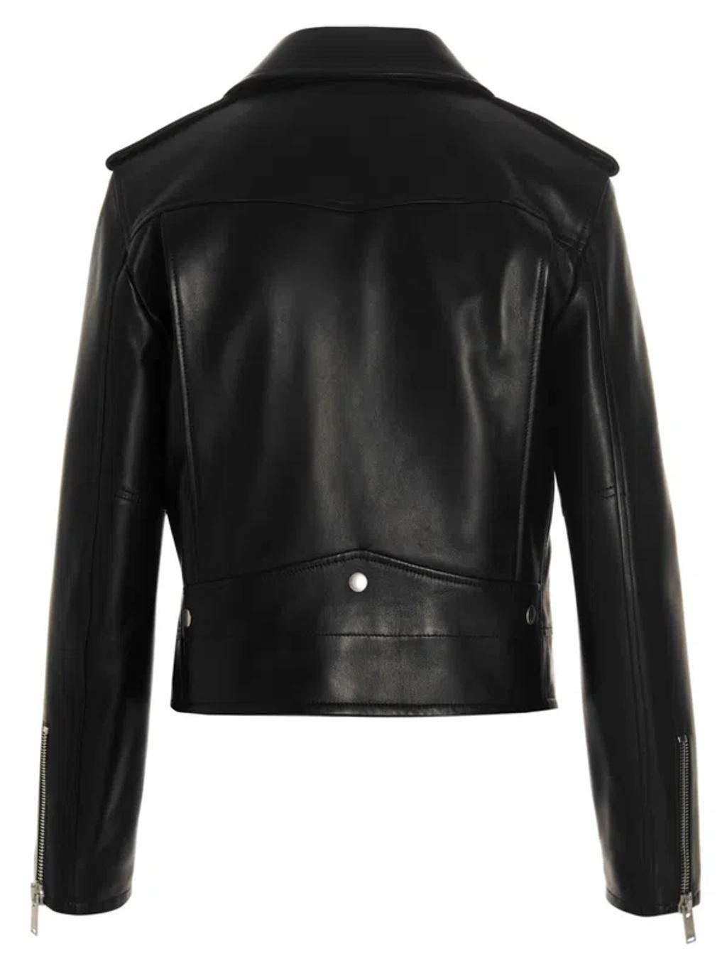 SAINT LAURENT Black Biker Jacket Product Image